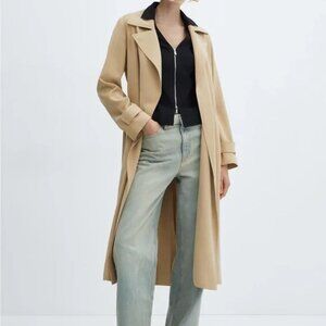 Mango Women's Tan Coat size small